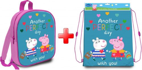 Peppa malac Perfect Day táska és tornazsák szett
