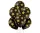 Csillagos Black Star léggömb, lufi szett 6 db-os 30 cm (12 inch)