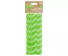 Zöld Green Polka Dots papír szívószál 24 db-os