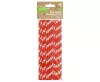 Piros Red Polka Dots papír szívószál 24 db-os
