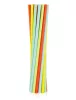 Színes Pastel papír szívószál 12 db-os