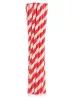 Piros Red Stripes rugalmas papír szívószál 12 db-os