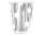 Ezüst B&C Polka Dots Silver papír pohár 6 db-os 266 ml