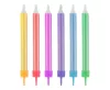 Színes Jumbo Colourful tortagyertya, gyertya szett 12 db-os
