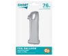 Ezüst 1-es Silver szám fólia lufi 76 cm