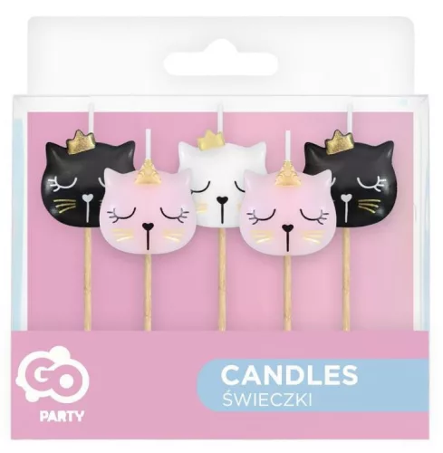 Cicás Eyelash tortagyertya, gyertya szett 5 db-os