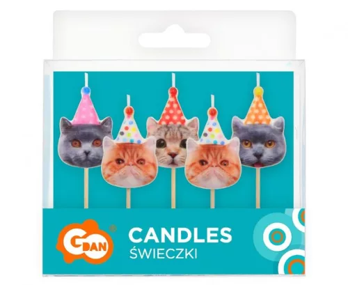 Cicás Party tortagyertya, gyertya szett 5 db-os