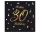 Happy Birthday 30 B&C Black-Gold szalvéta 20 db-os 33x33 cm