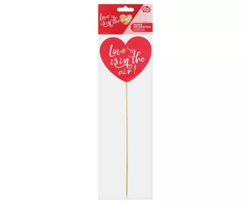 Szerelem Love is in the air Heart papír dekoráció 30 cm