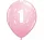 Rózsaszín 1 Pastel léggömb, lufi 6 db-os 11 inch (28 cm)