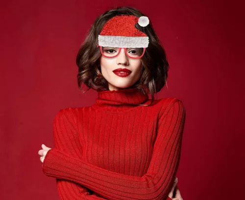 Karácsonyi Santa Hat szemüveg