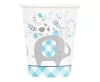 Kék Elefánt Floral papír pohár 8 db-os 266 ml