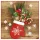 Karácsonyi Glove Full of Xmas szalvéta 20 db-os 33x33 cm