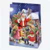 Karácsonyi Toyland papír ajándéktasak, ajándékzacskó 23x32x11 cm