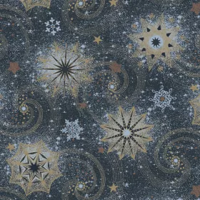   Karácsonyi Stars And Twirls Navy szalvéta 20 db-os 33x33 cm
