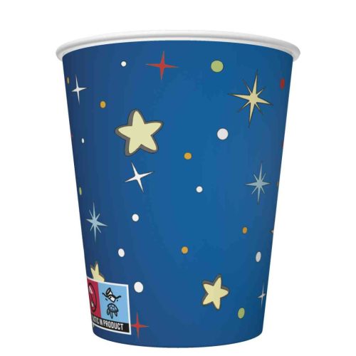 Űr Rockets&Aliens papír pohár 8 db-os 250 ml