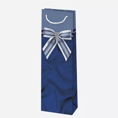 Színes Bow papír italtáska 10,5x33x8,5 cm