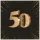Happy Birthday 50 3D Black szalvéta 20 db-os 33x33 cm