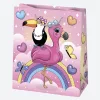 Állatos Sissy papír ajándéktasak, ajándékzacskó 19x23x10,5 cm