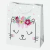 Állatos Sissy papír ajándéktasak, ajándékzacskó 19x23x10,5 cm