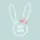 Húsvét Graphic Bunny szalvéta 20 db-os 33x33 cm