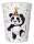 Állatos Funny Panda papír pohár 8 db-os 250 ml