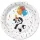 Állatos Funny Panda papírtányér 8 db-os 18 cm
