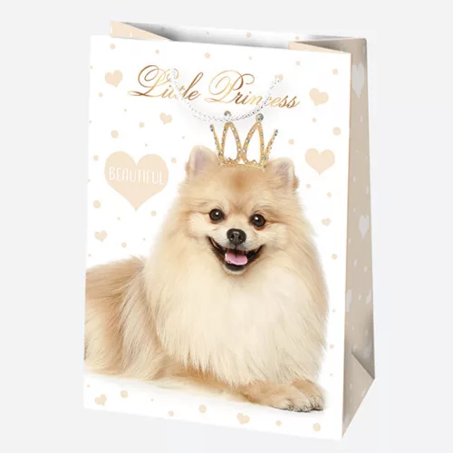 Állatos Cute papír ajándéktasak, ajándékzacskó 23x32x11 cm