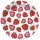 Gyümölcs Strawberries papírtányér 8 db-os 22,7 cm