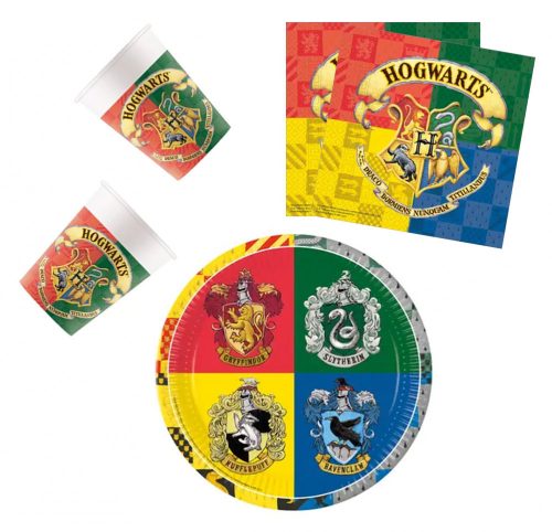 Harry Potter Hogwarts Houses party szett 36 db-os 23 cm-es tányérral