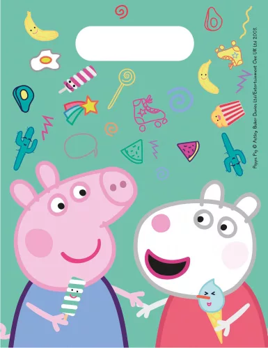 Peppa malac Messy Play ajándéktasak, ajándékzacskó 6 db-os