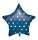 Csillag Blue Star fólia lufi 46 cm