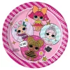 LOL Surprise Glitterati papírtányér 8 db-os 23 cm FSC