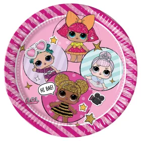 LOL Surprise Glitterati papírtányér 8 db-os 23 cm FSC