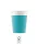 Unicolour Tirquoise, Kék papír pohár 8 db-os 200 ml FSC