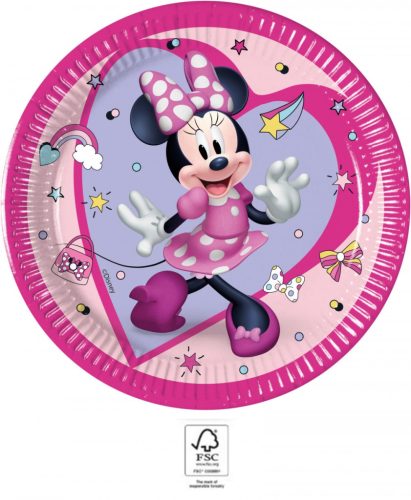 Disney Minnie Junior papírtányér 8 db-os 20 cm FSC