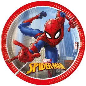 Pókember Crime Fighter papírtányér 8 db-os 20 cm FSC