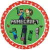 Minecraft Green papírtányér 8 db-os 23 cm FSC