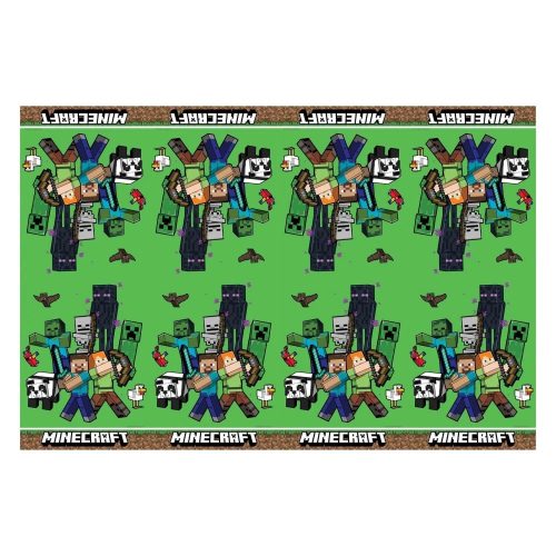 Minecraft Green műanyag asztalterítő 120x180 cm