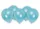 Kék Metallic Pastel Blue léggömb, lufi 8 db-os