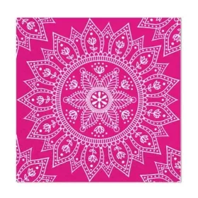Mandala Fuchsia White szalvéta 20 db-os, 33x33 cm FSC