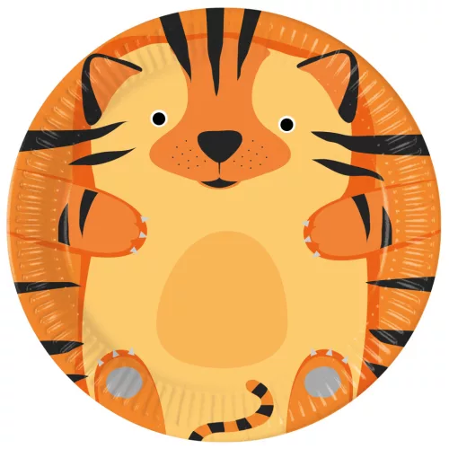 Állatos Zoo papírtányér 8 db-os 23 cm FSC