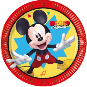 Disney Mickey Jump Into Fun papírtányér 8 db-os 20 cm FSC