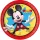 Disney Mickey Jump Into Fun papírtányér 8 db-os 20 cm FSC