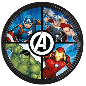 Bosszúállók Evergreen papírtányér 8 db-os 23 cm FSC