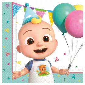 CoComelon Birthday szalvéta 20 db-os 33x33 cm FSC