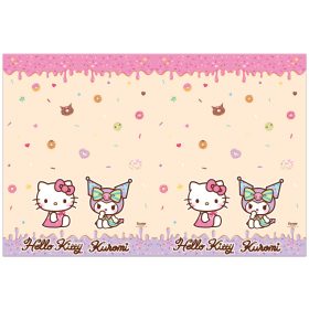 Hello Kitty Kuromi műanyag asztalterítő 120x180 cm