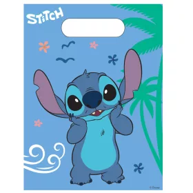   Disney Lilo és Stitch, A csillagkutya Angel műanyag ajándéktasak, ajándékzacskó 6 db-os