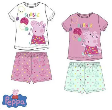 Peppa malac Bubble gyerek rövid pizsama 3 - 6 év / 98 - 116 cm