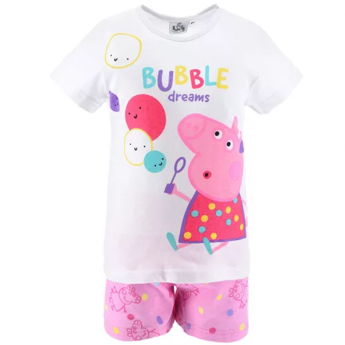 Peppa malac Bubble gyerek rövid pizsama 3 - 6 év / 98 - 116 cm